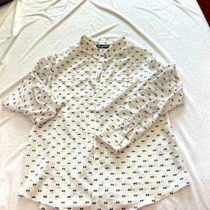 Karl Lagerfeld bow blouse